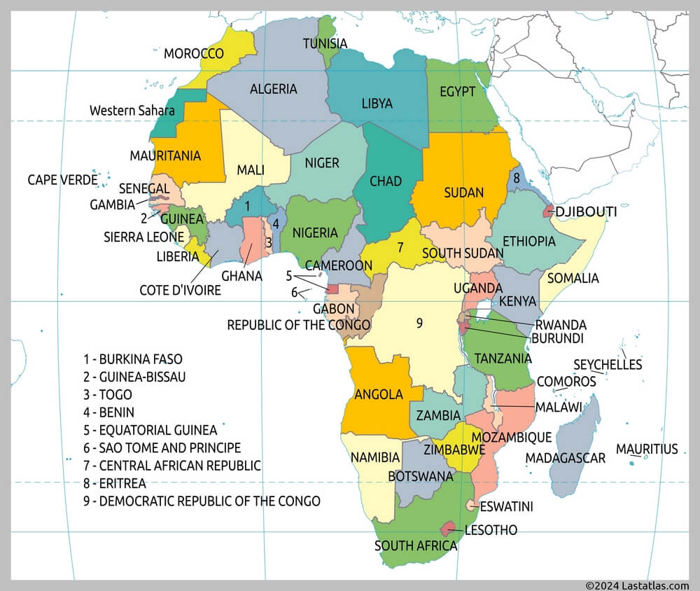 Africa map